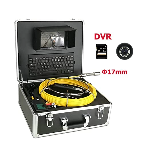 7" Screen Sewer Pipe Inspection Video - 20M 17mm