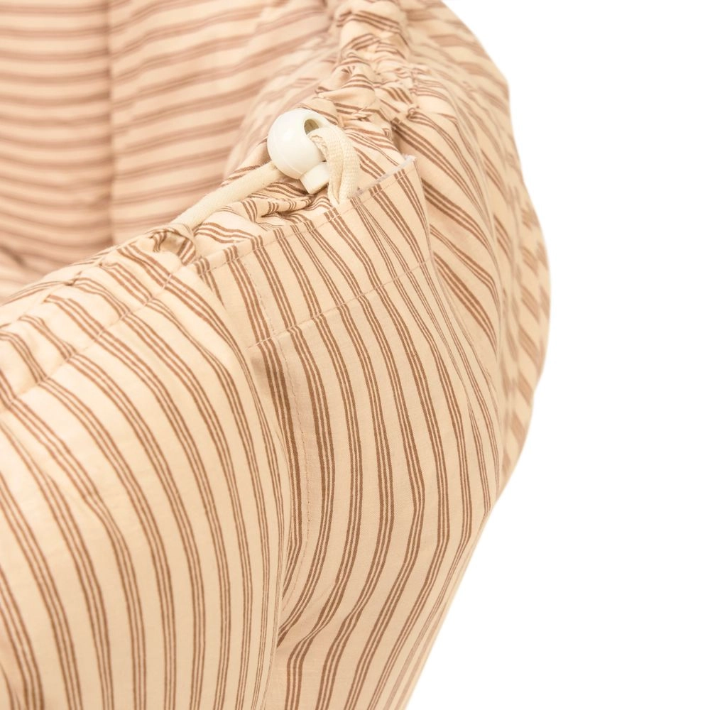 3-In-1 Stripes Bloom Organic Babymat - Ecru/Brown 0 month