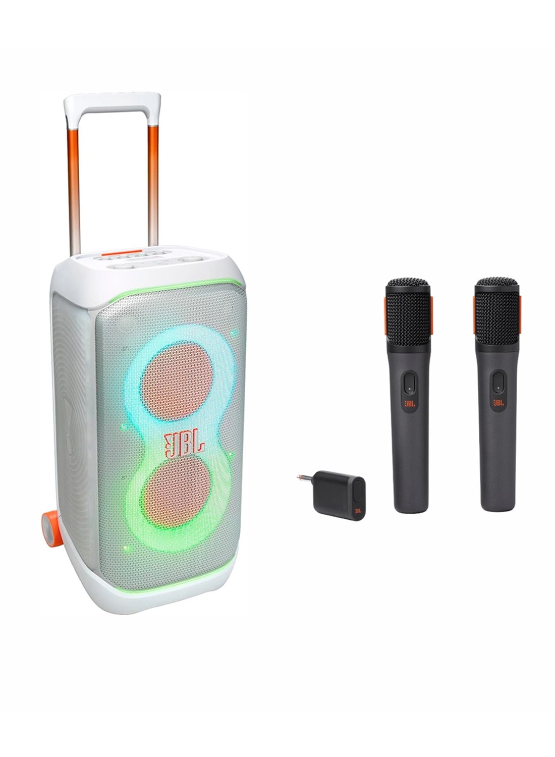 JBL Partybox Stage 320 + Wireless Microphones