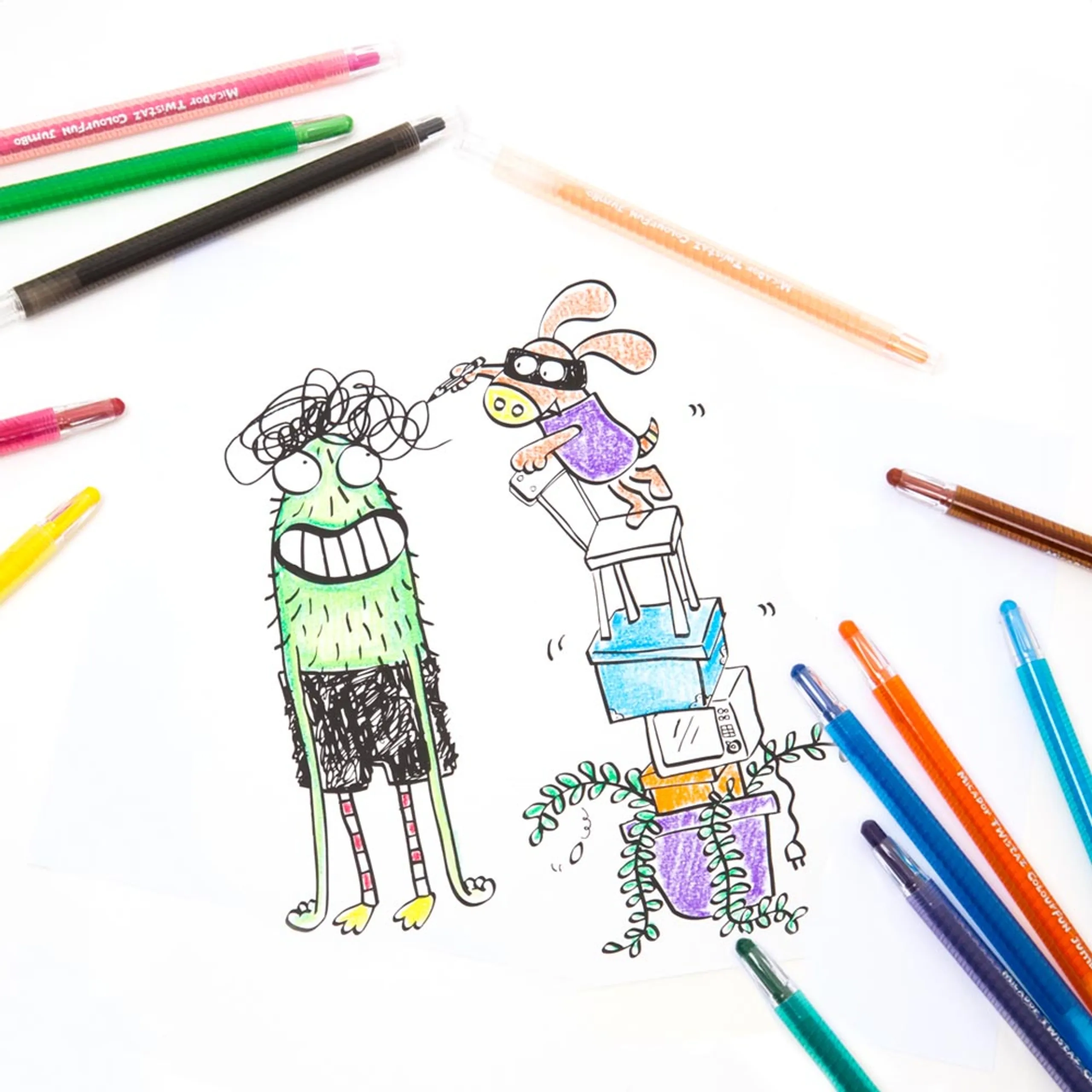 Jr. Twistaz Jumbo Crayons - 12 piece(s)