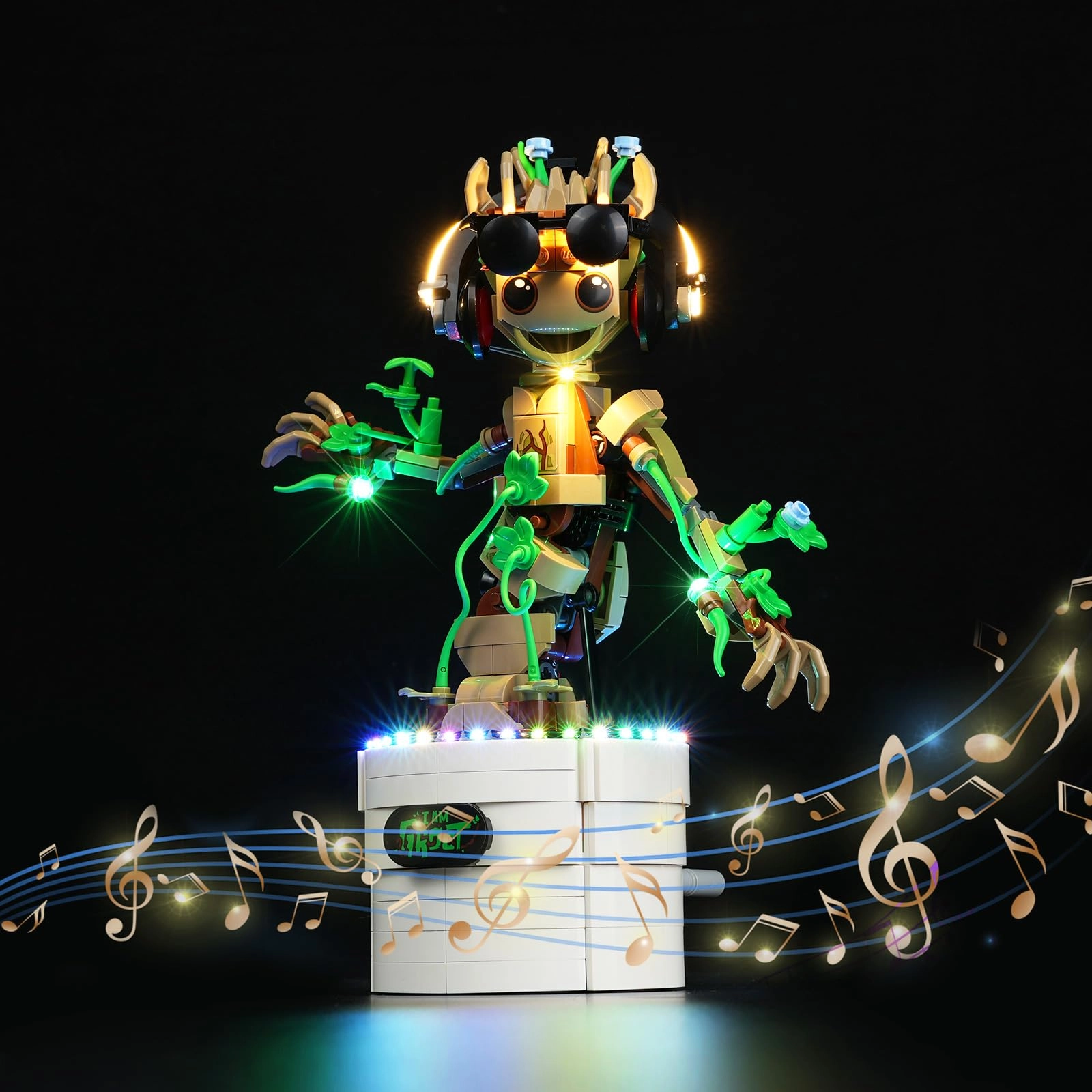 yinaikeji Light Kit for LEGO Dancing Groot 76297