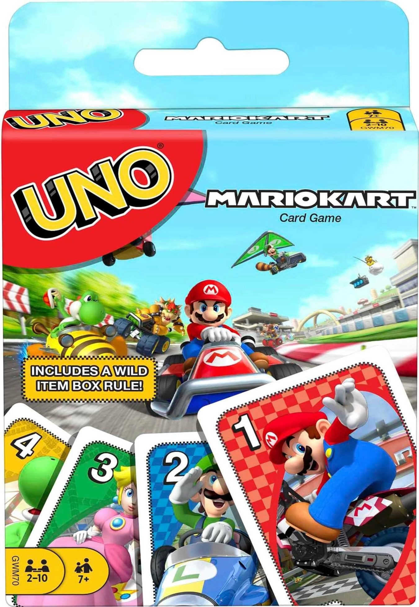 Mattel Games Uno Mario Kart - Card Game Standard Deck