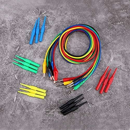 Back Probe Lead Set - 5A 500V 4mm Banana Plug to Alligator Clip