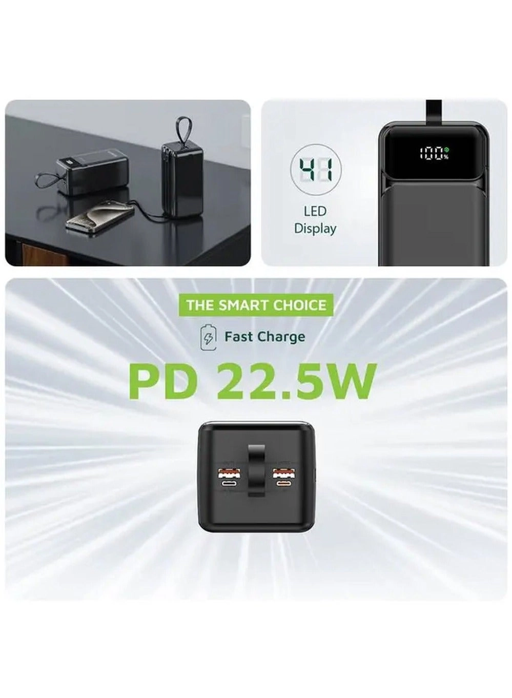 GNPWT50KPBBK - 50000 mAh 22.5W