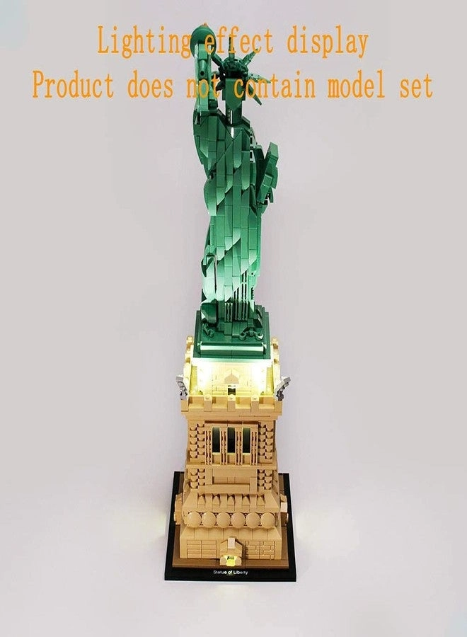 Light Kit for Architecture Statue of Liberty - Compatible with Lego 21042