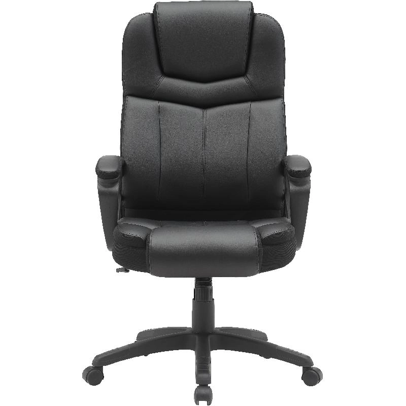 Executive Chair - Black PU Leather in Plastic Frame