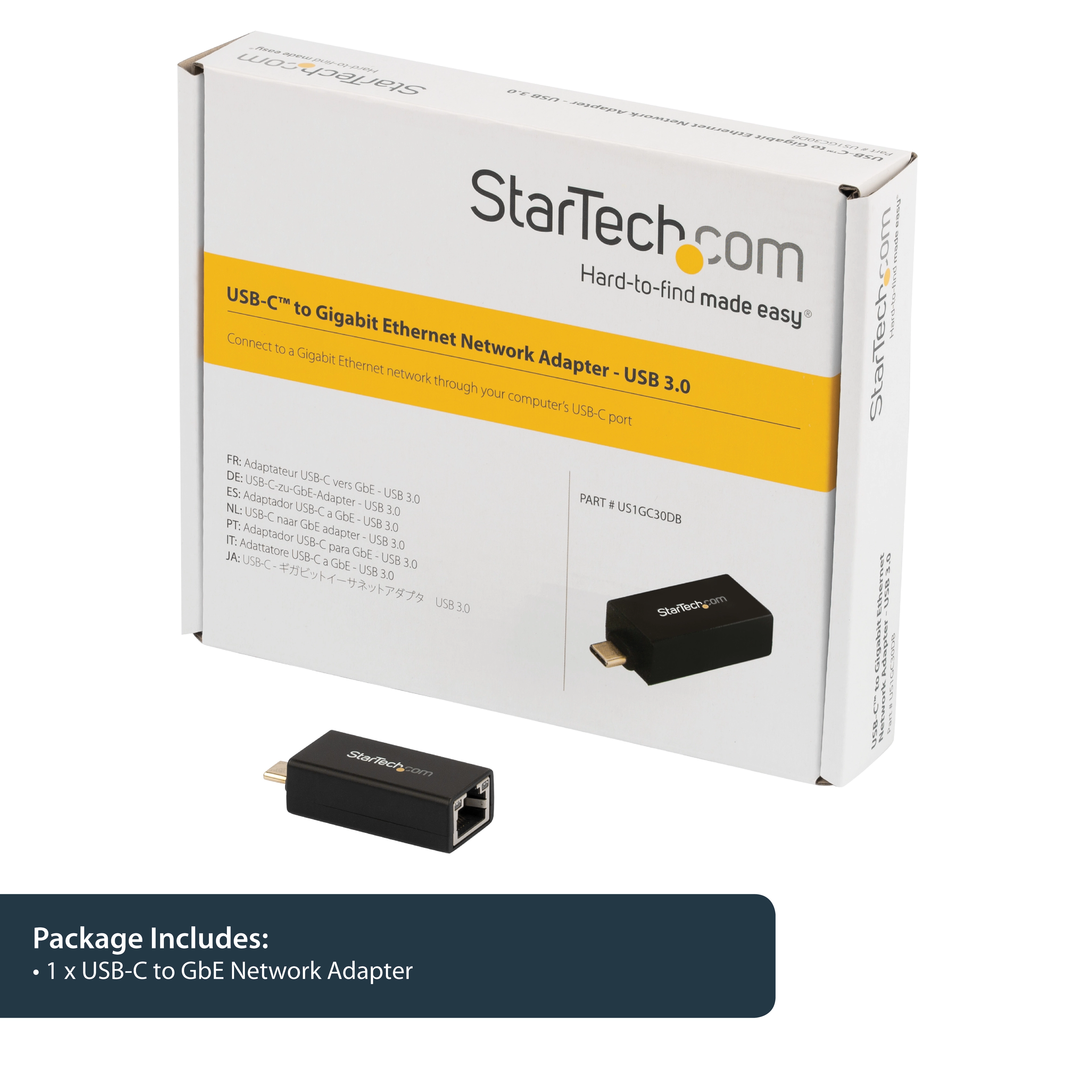 USB-C to Gigabit Ethernet Adapter - USB-C Ethernet