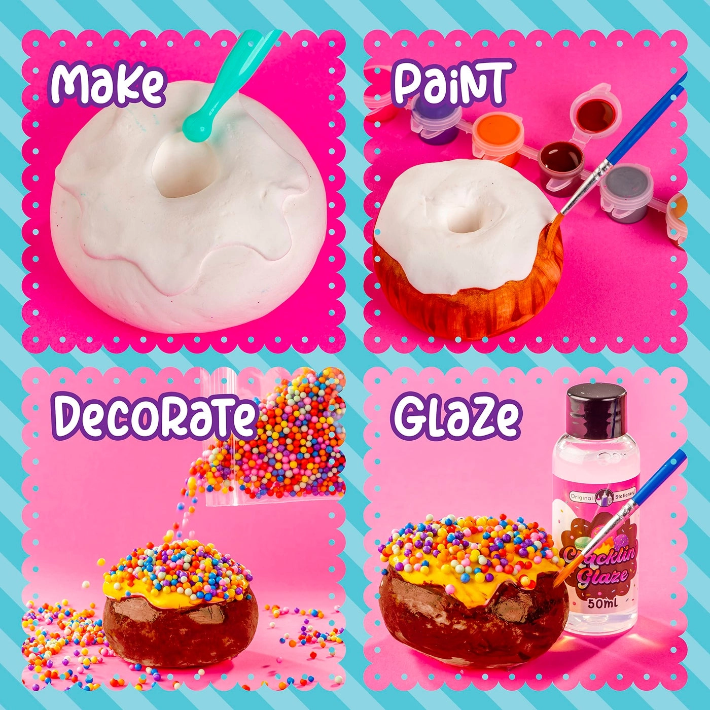 Cracklin' Clay Kit - Modeling Air Dry Clay ASMR Toys Set