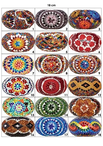 Turkish Moroccan Mosaic Chandelier - Approx. 110cm (43")