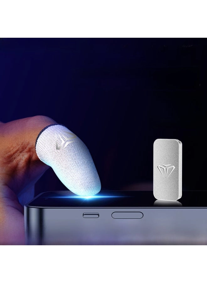 Game Finger Cover - Silver Ice Silk Breathable