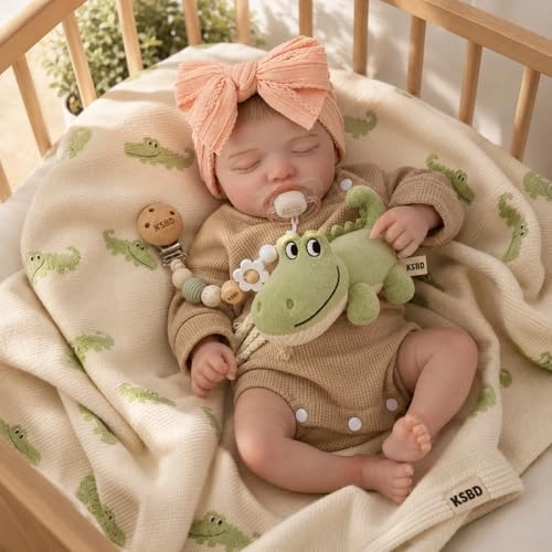 KSBD Reborn Baby Doll - 20 inch Soft Cloth Body Sleeping Ages 3+