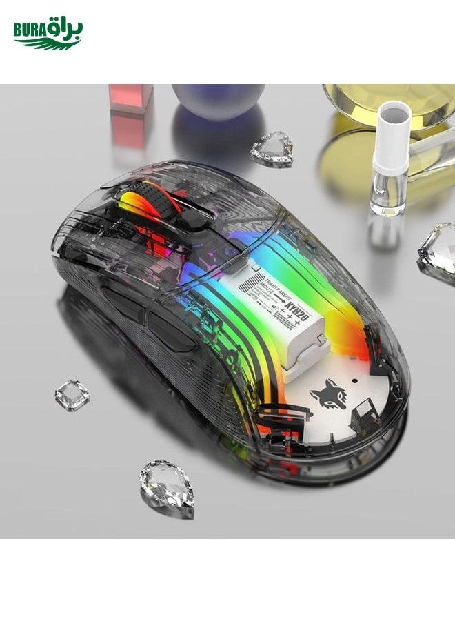 XUNFOX XYH20RGB Gaming Mouse - 2.4G+BT5.0+Wired