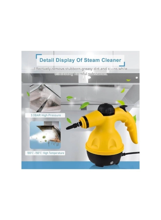 Portable Handheld Steam Cleaner - 1000W Multifunctional 9PCS Accessory