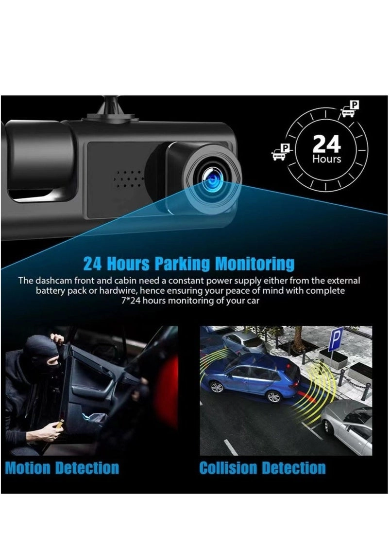 Dual Lens Dash Cam - 1080P