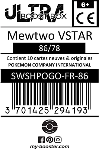Pokémon Mewtwo VSTAR 86/78 Secret Gold - French 10pcs