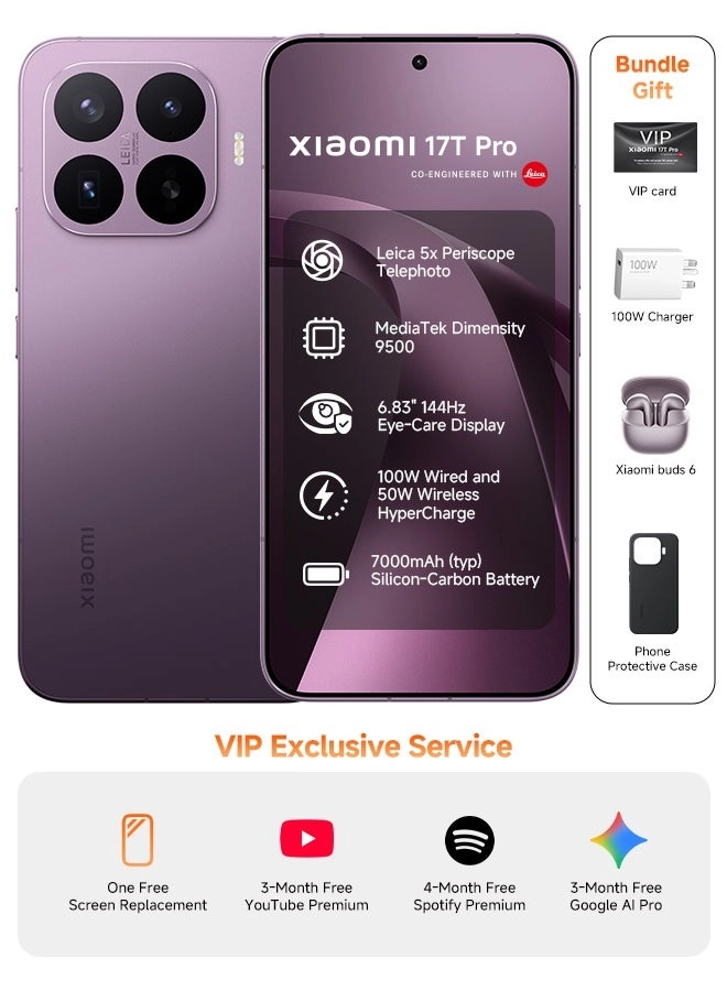 17t pro 12GB 512GB + Bud 6
