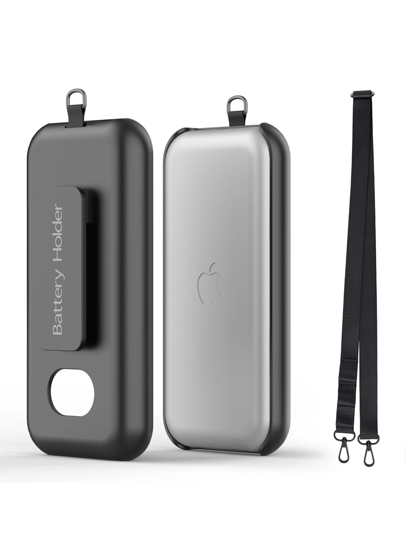 SYOSI Battery Case for Vision Pro - ABS White Belt Clip Shoulder Strap