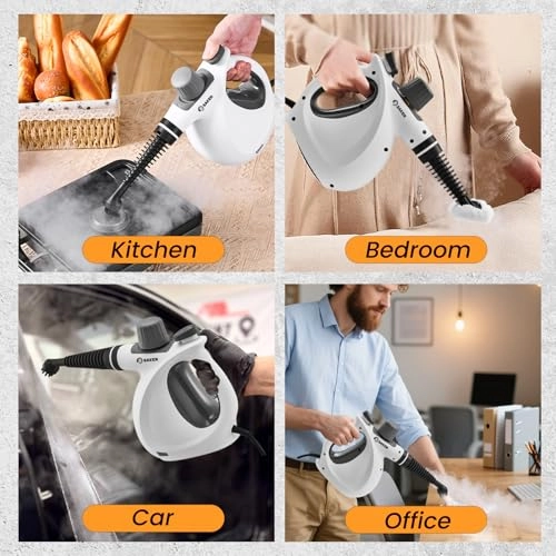 Handheld Steam Cleaner - 1050W Portable White