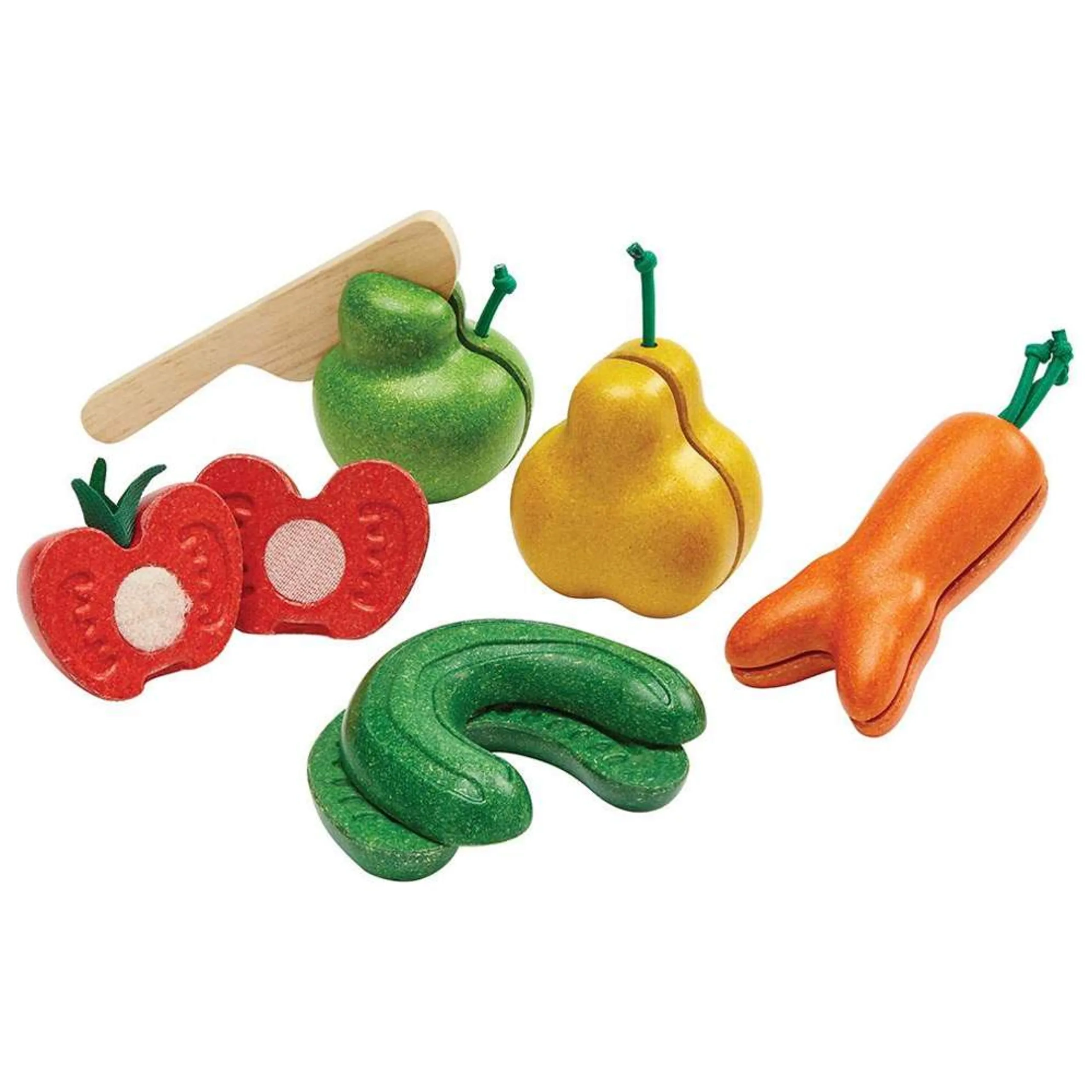 PlanToys Wonky Fruit & Vegetables - 3 + 5 piece(s)