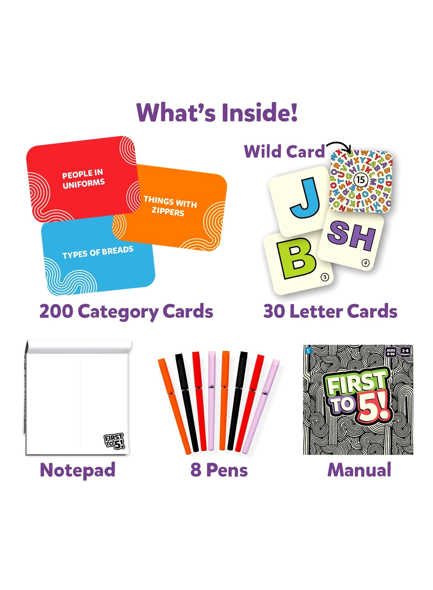 First to 5! - Card Game