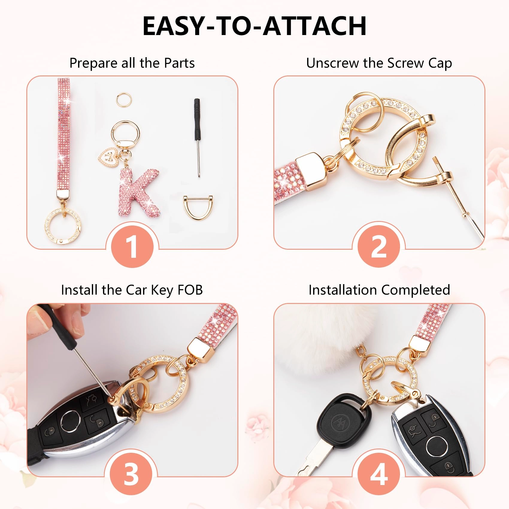 Initial Keychain - Letter