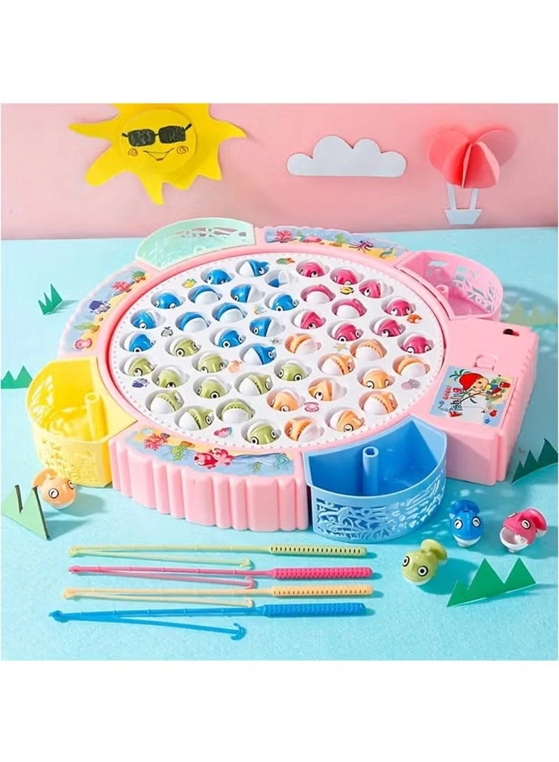 Magnetic Fishing Games Set - Toddler & Kids 45 Fish, 4 Poles