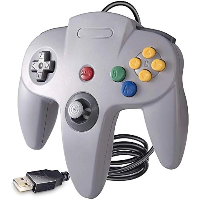 N64 Controller - BLACK/GRAY PC Pack