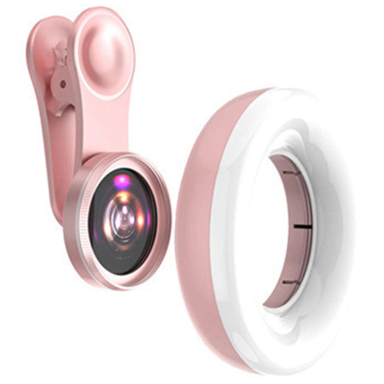 LWYOC Universal Phone Macro Lens - 15X Zoom Clip-on Fill Light