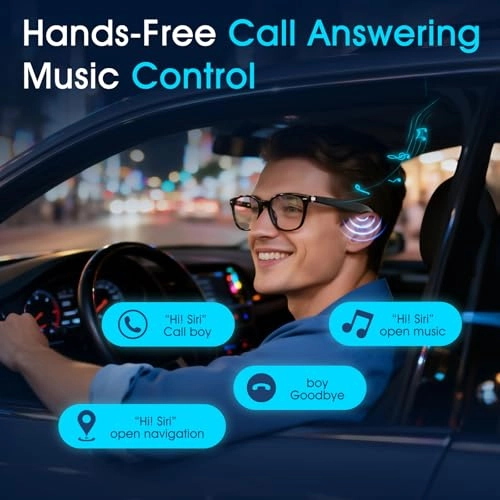 AI Translation Glasses - 140+ Languages Bluetooth Built-in Mic & Speaker