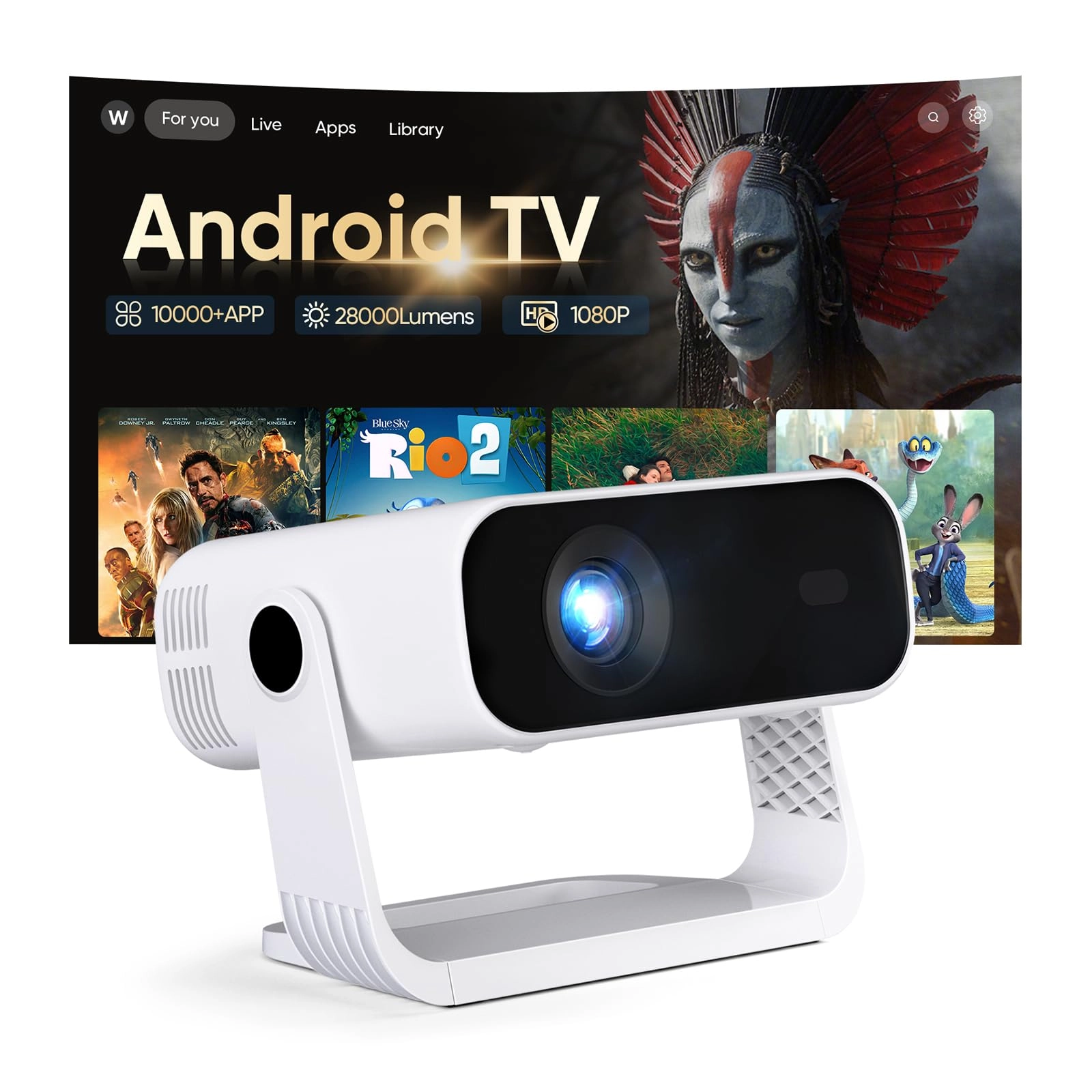Wielio Android Smart Projector - 720P
