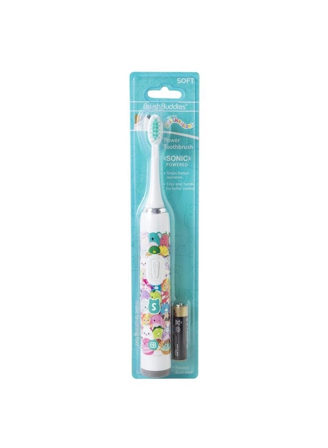Squishmallows Sonic Toothbrush - Ultra Soft Bristles Battery Powered
