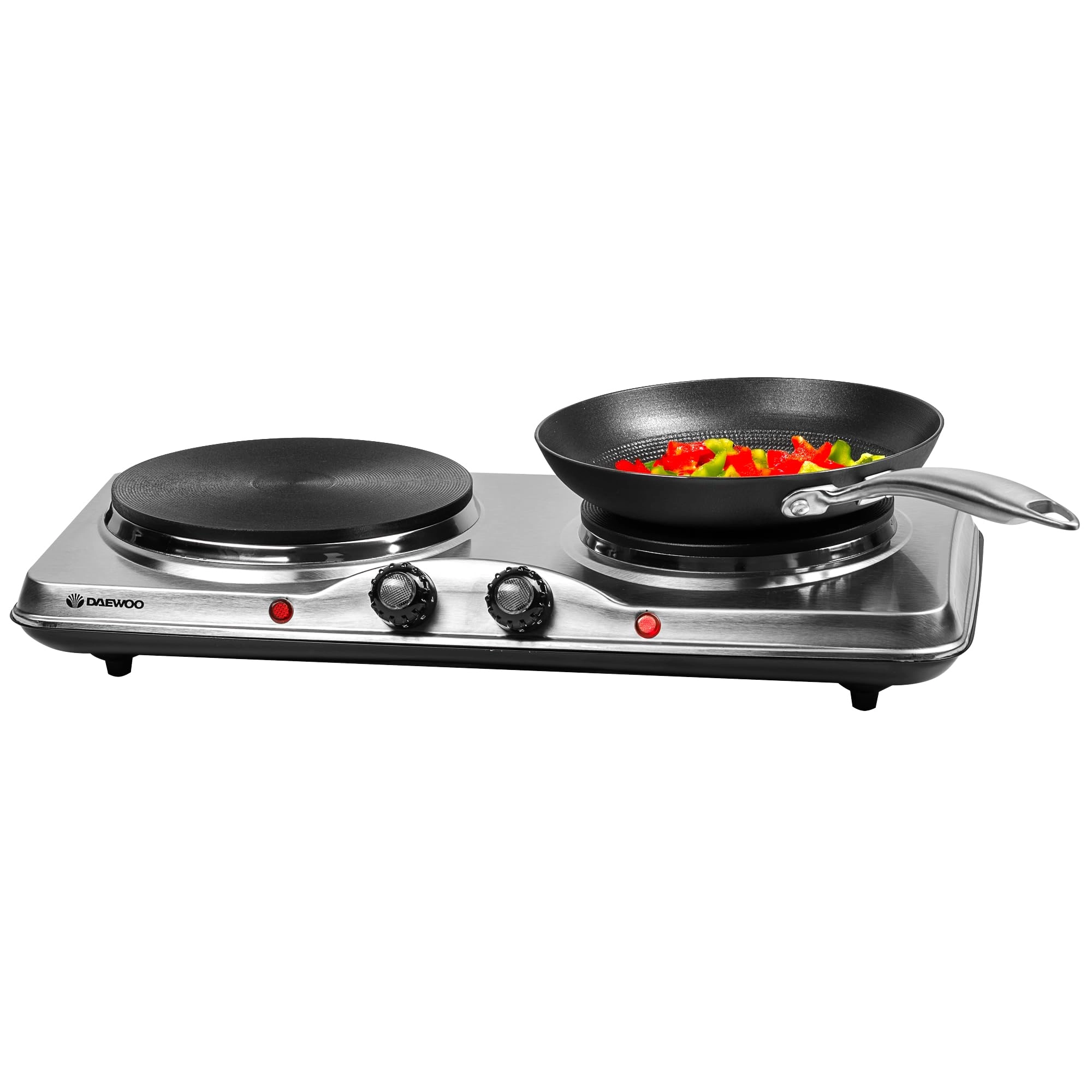 Daewoo Dual Hot Plate - Stainless Steel 2500W