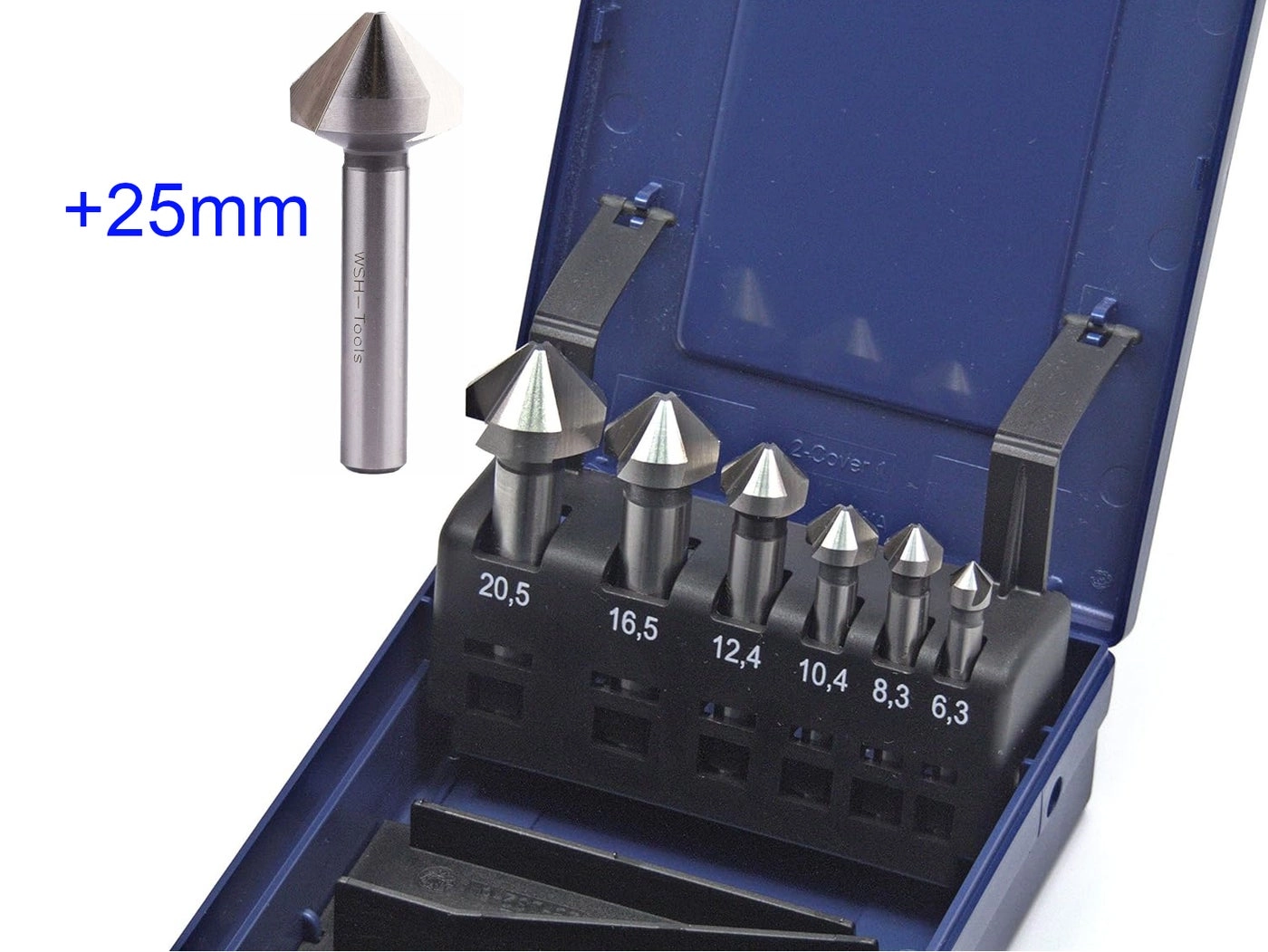 7 countersinks HSSE-Co5 90° - Carbon Steel