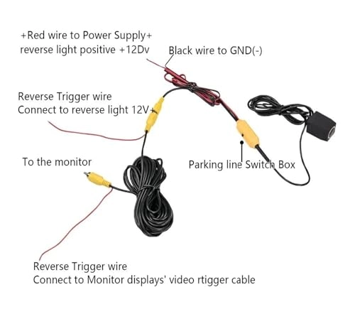 Reverse car rear view camera - Night vision Wired 720 x 540 pixels