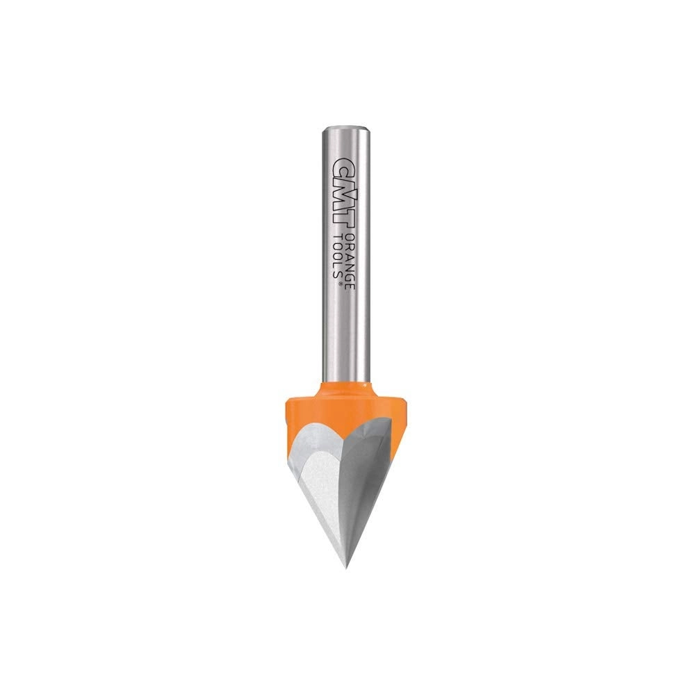 CMT ORANGE TOOLS V-Groove Bit - 1/4-Inch 1/2-Inch