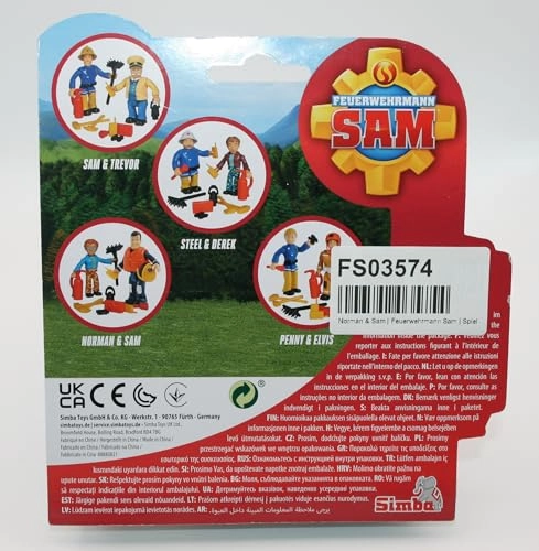 Fireman Sam - Norman + Sam (03574) 2 pcs