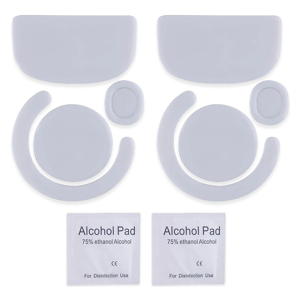 HUYUN Rounded Curved Edges Mouse Skatez - 2 Sets Gray