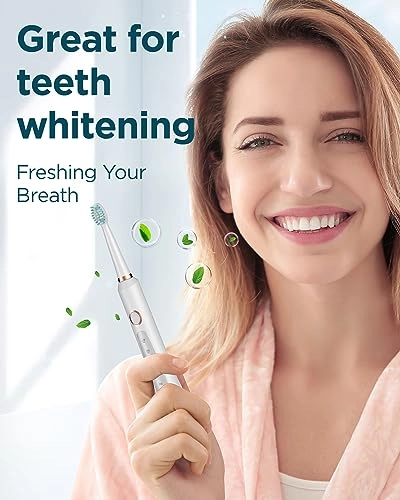 Sonic Electric Toothbrush - 8 Heads Travel Case Light Blue