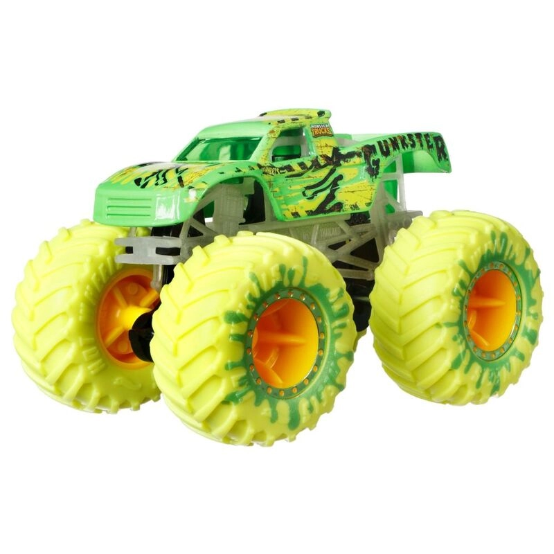 Monster Truck - 5pcs + Die-cast Car - 1:64 5pcs