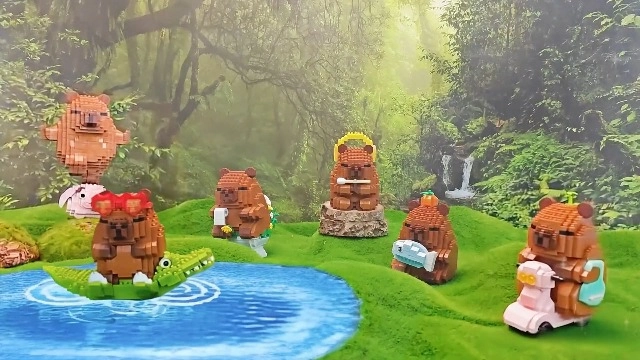 Capy-bara Eating Fish