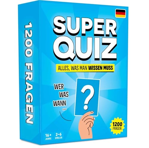Super Quiz - 1200 Questions Trivia Cards (German)