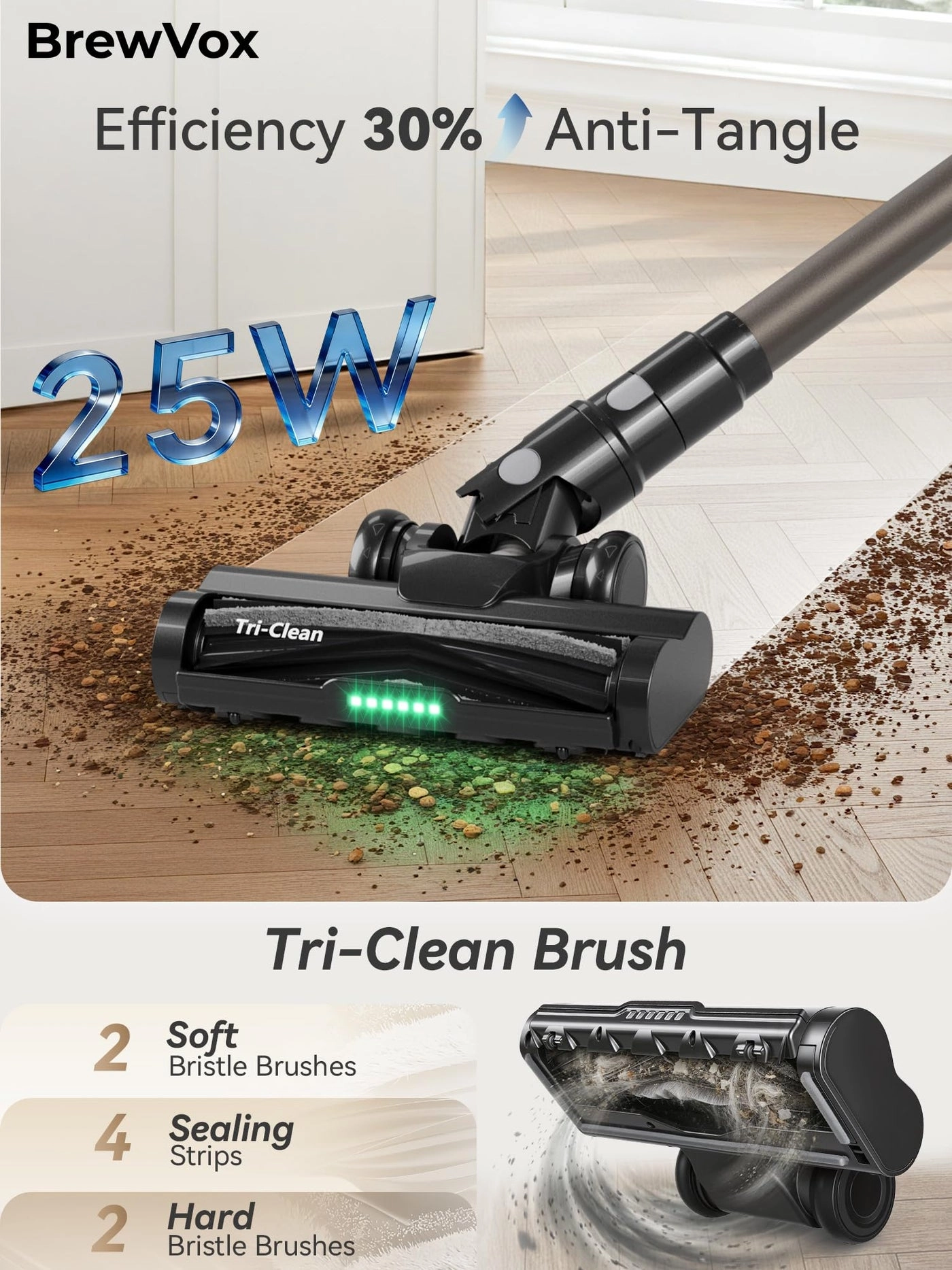 Telescopic Cordless Stick Vacuum Cleaner - 65 Min