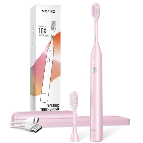 Sonic Electric Toothbrush - Pink USB Travel-friendly