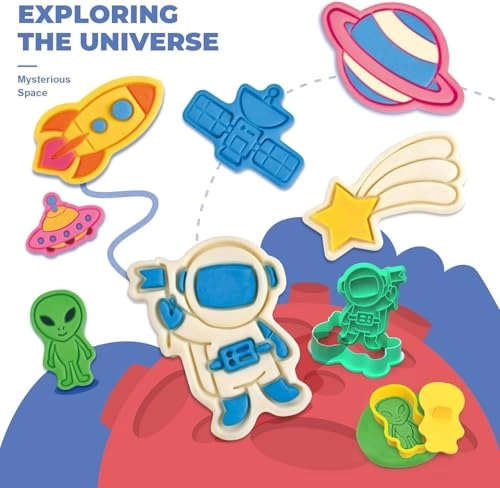 Space Play Dough Set Universe - 4-8 years