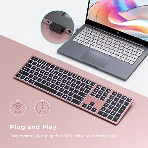 Bluetooth Backlit Keyboard - US Wireless