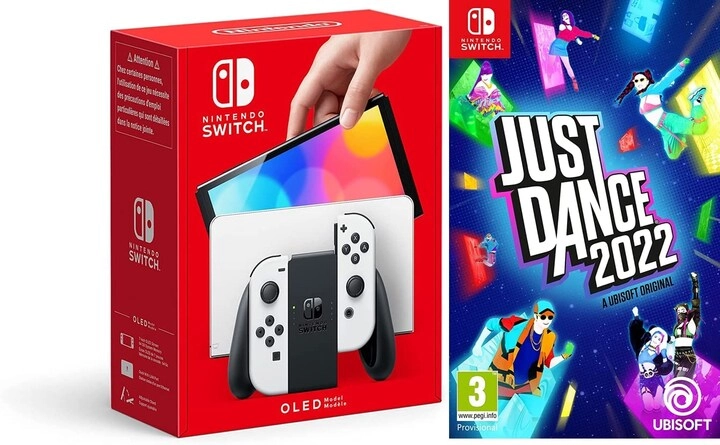 Switch (Oled Model) - 64GB + Just Dance 2022
