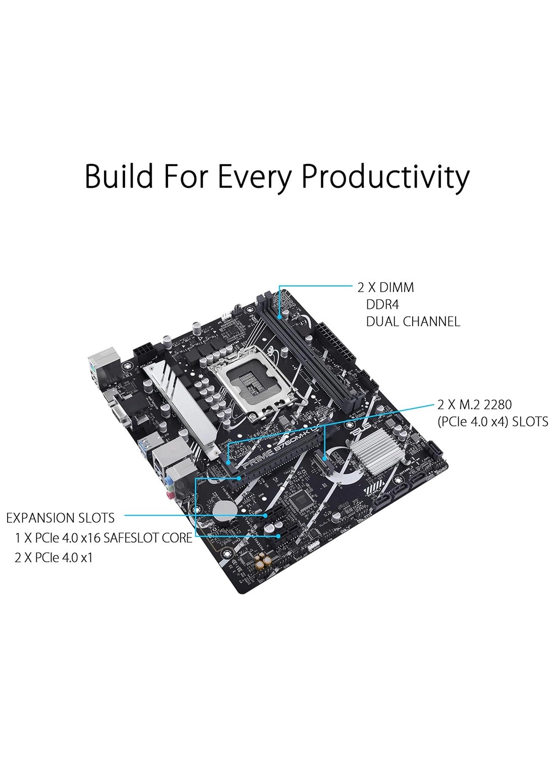 B760M-K - LGA 1700 PCIe 4.0 2.5Gb Ethernet
