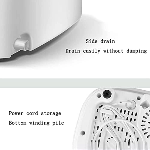 AADECOR Portable Washing hine, Ultrasound Folding Fully Automatic Laundry hine, Turbine Washer, Low Noise, Mini,Place it anywhere, store easily, blue,pink,Blue