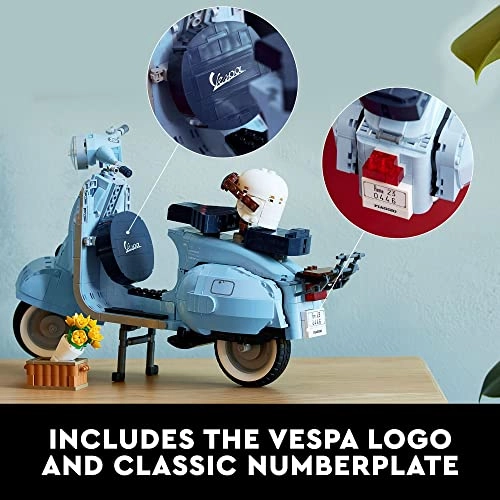 Vespa 125 (10298) - 1106 pieces pastel blue