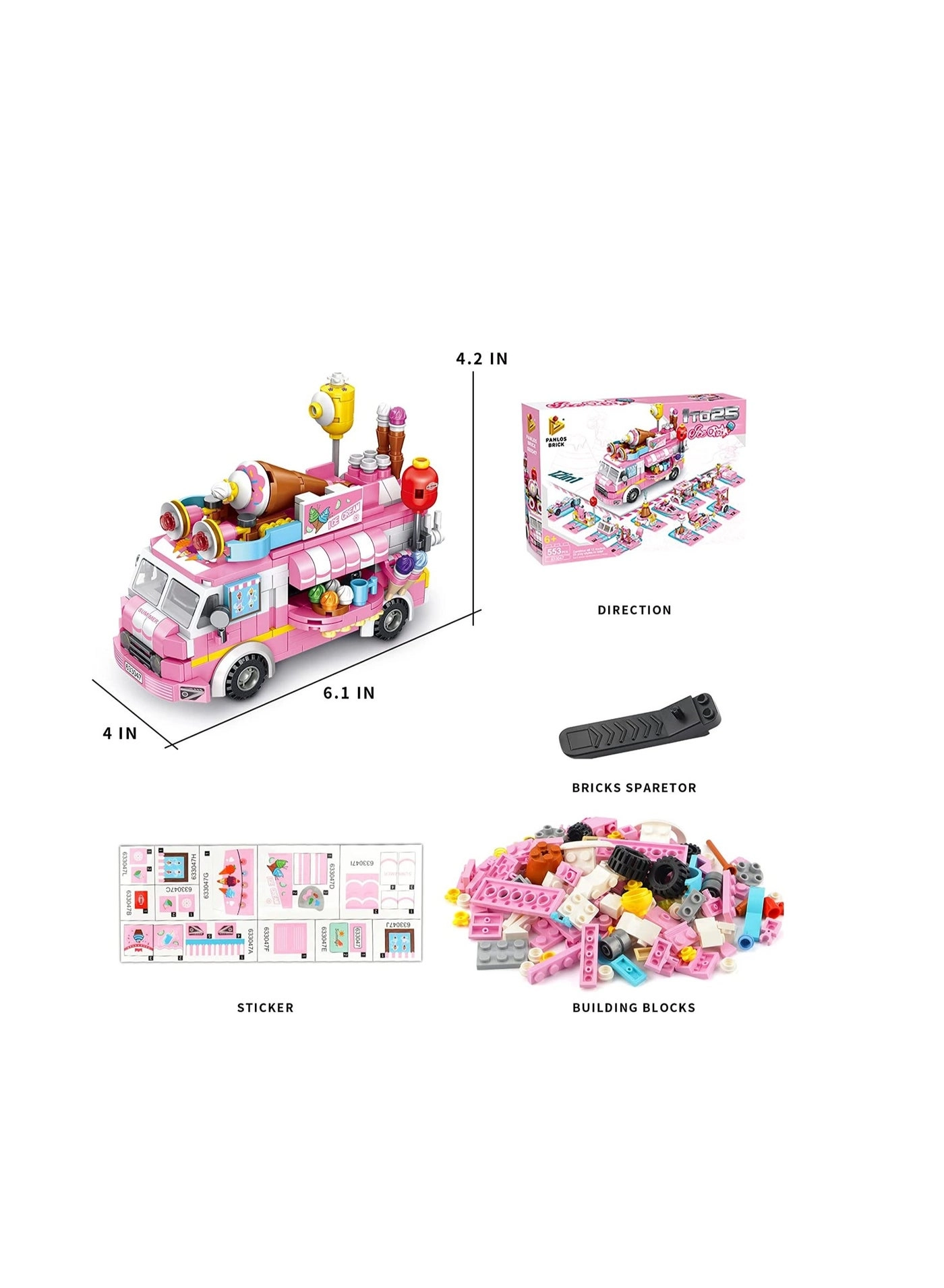 Ice Cream Truck - 553 pcs